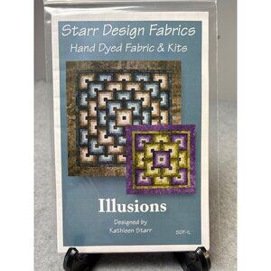 Starr Design Fabrics Illusions Quilt Pattern Kit by Kathleen Starr for Throw/Que